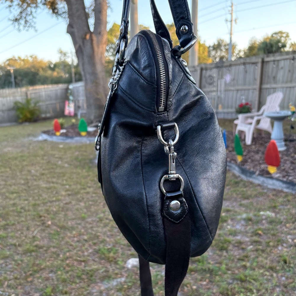 Coach Poppy Legacy Leather Satchel Bag - Picture 4 of 11